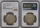 Karl Goetz Deutschland Weimarer Republik Germany 5 Mark Germania mit Lorbeerkranz Pattern Probe Silvered Bronze Thick Planchet -