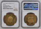AUSTRALIA 5 Shilling Shillings Pattern ? INA Retro Issue George V. Kangaroo Känguruh Brass Rectangular Quadratisch -