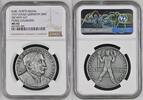Germany Deutschland Karl Götz Medaille ZINC Zink Pierre De Coubertin NGC Top Pop sehr selten Rare -