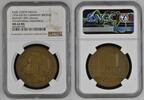 Germany Deutschland Karl Götz Medaille Bronzemedaille Bronze Tod Reichspräsident Hindenburg 2.8. 1934 Tannenberg Denkmal NGC Top Pop -