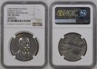Germany Deutschland Kaiserreich Silvermedal Silbermedaille 1909 Zeppelin Thaler Fahrt Rhein Westfäliches Industriegebiet Z III NGC UNC Details Cl...