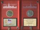 USA 1 Dollar 1881 / 2013 Morgan Dollar- Wallstreet Investment The Heritage Edition - 1464/10000 - Silver coin goldplated in glass case with box