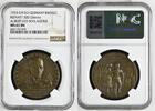 Deutschland, Weimarer Republik Bronzemedaille Albert Leo Schlageter Hinrichtung 26. Mai 1923 -