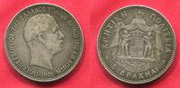 Griechenland Greece Kreta Crete 5 Drachmai Drachmen 1901 George (1901-1913) Prince George of Greece, high commissioner of Crete VF/EF toning