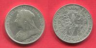 Englang Großbritannien Great Britain Florin 2 Shillings Victoria 1837 - 1901 3rd portrait; 'Old Head' -