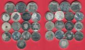 Niederlande, Netherlands, Holland Lot 95 Euro (15 Münzen) Cu versilbert Gedenkmünzen Lot 13 x 5 Euro - 3 x 10 Euro -