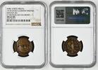 Germany WWI Karl Goetz Kaiserreich Bronzemedaille Weihnachten im Feld Kreigsweihnachten Hindenburg NGC Top Pop -
