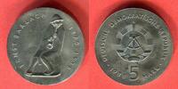 DDR 5 Mark Cu/Ni Neusilber Ernst Barlach 1870 - 1938 -
