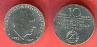 DDR 10 Mark Silbergedenkmünze Gedenkmünze 150. Todestag Georg W. F. Hegel -