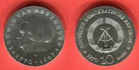 DDR Deutsche Demokratische Republik 10 Mark Silbergedenkmünze 200. Geburtstag Ludwig van Beethoven -
