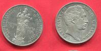 Königreich Bayern Doppelgulden 1855 Wiederherstellung der Mariensäule in München Maximilian II. AU cleaned
