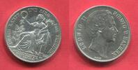 Bavaria Bayern Deutschland Vereinstaler Siegestaler 1871 Ludwig II. Sieg über Frankreich AU/unc min cleaned