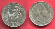 Bavaria Bayern Deutschland Vereinstaler Siegestaler 1871 Ludwig II. Sieg über Frankreich AU/unc min cleaned