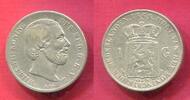 Niederlande Holland 1 Gulden Silber 1865 Wilhelm III. ss 39,00 EUR  Excl. 9,00 EUR Verzending