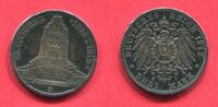 Sachsen, Saxony German Empire 3 Mark Silber 1913 V&ouml;lkerschlachtdenkmal L... 90,00 EUR  Excl. 9,00 EUR Verzending