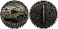 United States T-34-5 Armored Legends of World War II 1 Oz Silver Coin 1$ USA 2026 -
