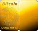 BITCOIN 1/100 Oz Gold Bar -