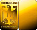 GERMAN EAGLE FLAG 1/100 Oz Gold Bar -