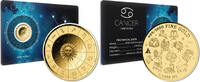 CANCER Zodiac Signs 1/1000 Oz Gold Medal -