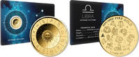 LIBRA Zodiac Signs 1/1000 Oz Gold Medal -
