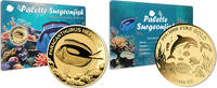 PALETTE SURGEONFISH Sea Creatures 1/1000 Oz Gold Medal -