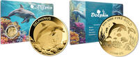 DOLPHIN Sea Creatures 1/1000 Oz Gold Medal -