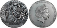Cook Islands 20 Dollars CRONUS Titans 3 Oz Silver Coin 20$ Cook Islands 2021 -