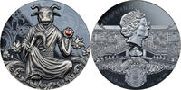 Niue 5 Dollars OX Haiyantang Zodiac Fountain 3 Oz Silver Coin 5$ Niue 2021 -