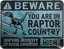 Niue 5 Dollars RAPTOR COUNTRY SIGN Jurassic World Dominion 2 Oz Silver Coin 5$ Niue 2022 -