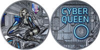Cook Islands 20 Dollars CYBER QUEEN 3 Oz Silver Coin 20$ Cook Islands 2023 -