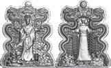Chad 10000 Francs DOUBLE DRAGON GOD OF WEALTH 2 Oz Silver Coin 10000 Francs Chad 2024 -