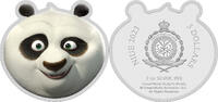 Niue 5 Dollars KUNG FU PANDA 15 Years of Awesomeness 2 Oz Silver Coin 5$ Niue 2023 -