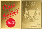 Chad 3000 Francs ICE COLD COCA COLA Through the Decades 1/500 Oz Gold Coin 3000 Francs Chad 2023 -