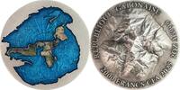 Gabon 2000 Francs FLAT EARTH 2 Oz Silver Coin 2000 Francs Gabon 2025 -