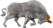 Chad 5000 Francs BULL MULTIFACETED 1 Oz Silver Coin 5000 Francs Chad 2024 -