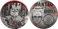 Chad 10000 Francs ZODIAC KILLER True Crime 2 Oz Silver Coin 10000 Francs Chad 2025 -
