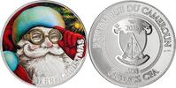 SANTA CLAUS Christmas Silver Coin 500 Francs Cameroon 2025 Prooflike