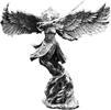 ARCHANGEL 3 Oz Silver Statue Antique Finish