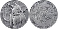 Cameroon 2000 Francs TRICERATOPS Lost World 2 Oz Silver Coin 2000 Francs Cameroon 2025 -