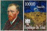 Chad 10000 Francs SELF PORTRAIT Van Gogh Silver Coin 10000 Francs Chad 2024 -
