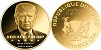 Chad 3000 Francs DONALD TRUMP 1/1000 Oz Gold Coin 3000 Francs Chad 2024 -