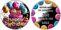 Cameroon 500 Francs HAPPY BIRTHDAY Silver Coin 500 Francs Cameroon 2025 -