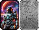 ASTRONAUT 2 Oz Silver Cast Bar 2025 -