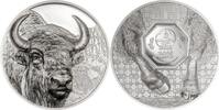 2000 Torog BISON Wild Mongolia 3 Oz Silver Coin 2000 Togrog Mongolia 2025 Proof