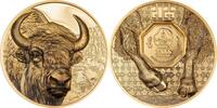 BISON Wild Mongolia 1 Oz Gold Coin 25000 Togrog Mongolia 2025 Proof