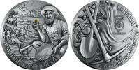 Liberia 5 Dollars CALIFORNIA GOLD RUSH 2 Oz Silver Coin 5$ Liberia 2025 -