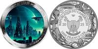 ALIEN WORLD AND UFO We are not Alone 2 Oz Silver Coin 2000 Francs Cameroon 2025 Proof