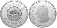 Canada 5 Cents MULTILAYERED BEAVER Silver Coin 5 Cents Canada 2025 -
