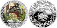 Liberia 20 Dollars VELOCIRAPTOR Jurassic Life 2 Oz Silver Coin 20$ Liberia 2025 -