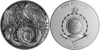 5 Dollars PHOENIX AND DRAGON 2 Oz Silver Coin 5$ Niue 2025 Proof